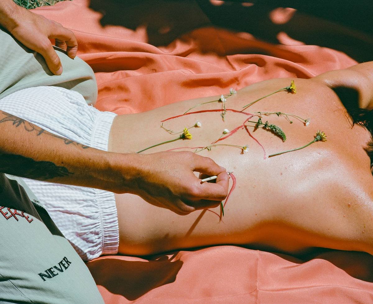 Diagram of acupuncture points related to weight loss